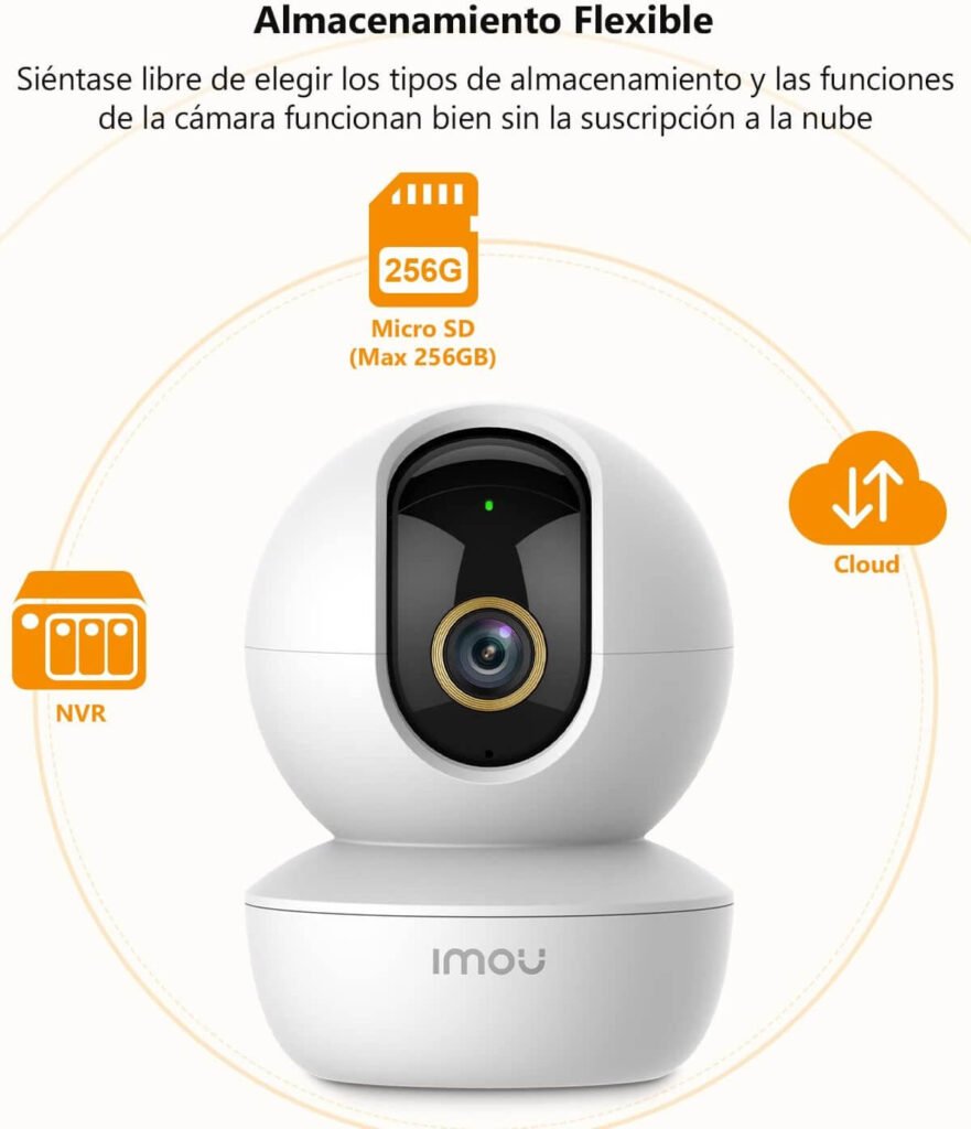 almacenamiento flexible en micro sd en la nube o en nvr para un almacenamiento flexible en la imou 4mp