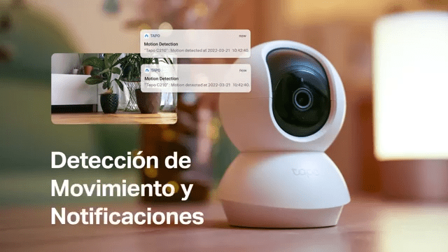 deteccion de movimiento y notificaciones de la Tapo C210