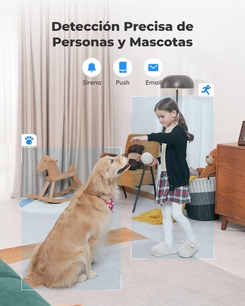 detector precisa de personas y mascotas de la reolink e1 zoom 5mp