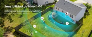equipado con sensor de movimiento PIR para ajustarlo segun el deseo de sensibilidad