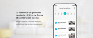 la camara de seguridad xiaomi c300 tiene un sensor de movimiento inteligente para detectar personas y enviar alertas