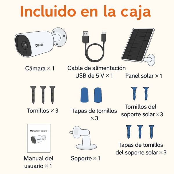 incluido en la caja para su instalacion