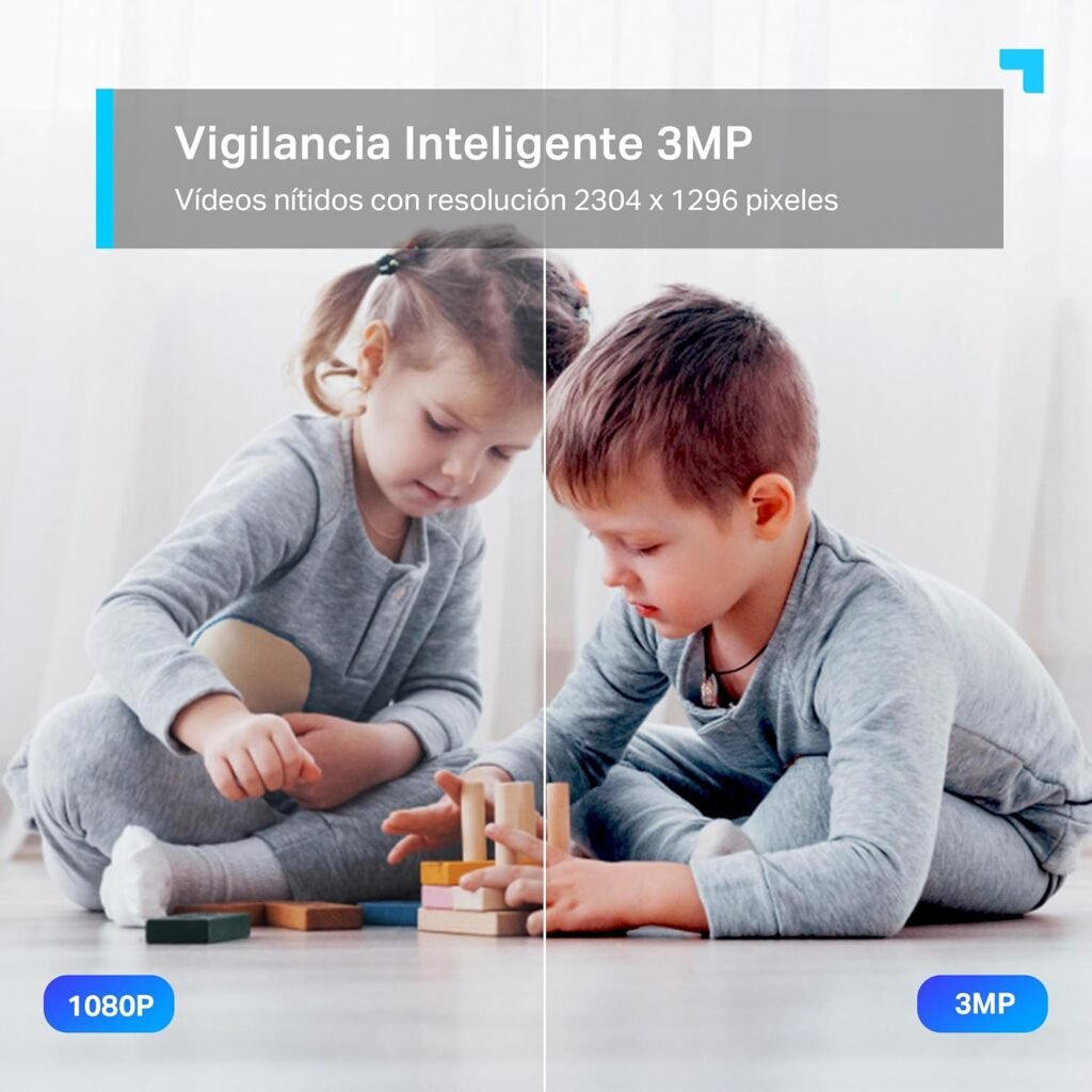 vigilancia intensa y nitida de 1080p a 3mp de la tapo c210