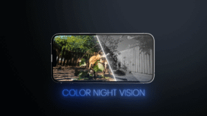 visión nocturna lo que hace que se vea igual de bien de dia que de noche