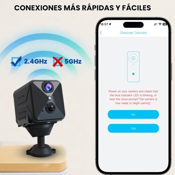 CONEXION 2.4GHZ EN JAVISCAM CAMARA ESPIA 2K