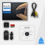 CONTENIDO DEL PAQUETE DE LA KUUS C1 MINI CAMARA ESPIA 2,3 CM