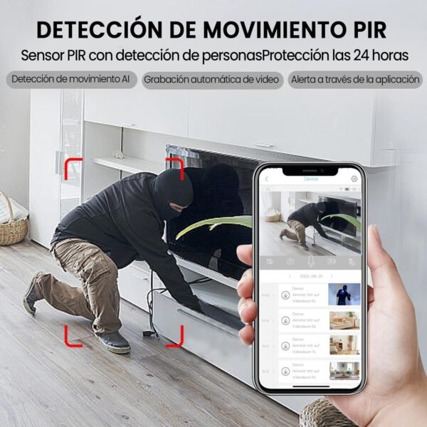 DETECCION DE MOVIMIENTO PIR EN LA JAVISCAM CAMARA ESPIA 2K