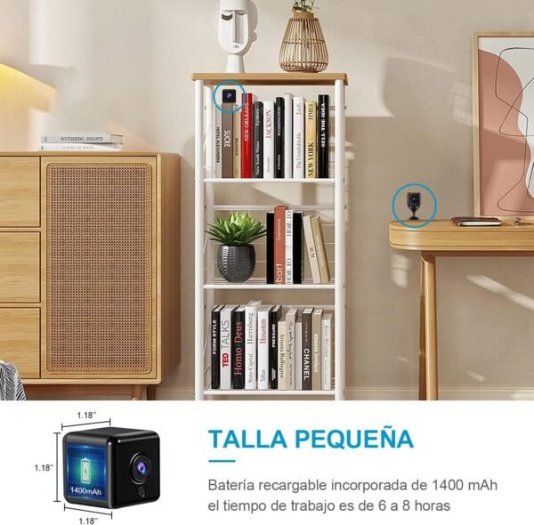 TAMAÑO DE LA AOBOCAM CAMARA ESPIA 4K HD MINI WIFI 2,4GHZ
