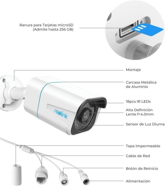 conexion poe reolink 810A