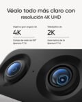 doble lente de camara de seguridad en la eufy security indoor cam s350
