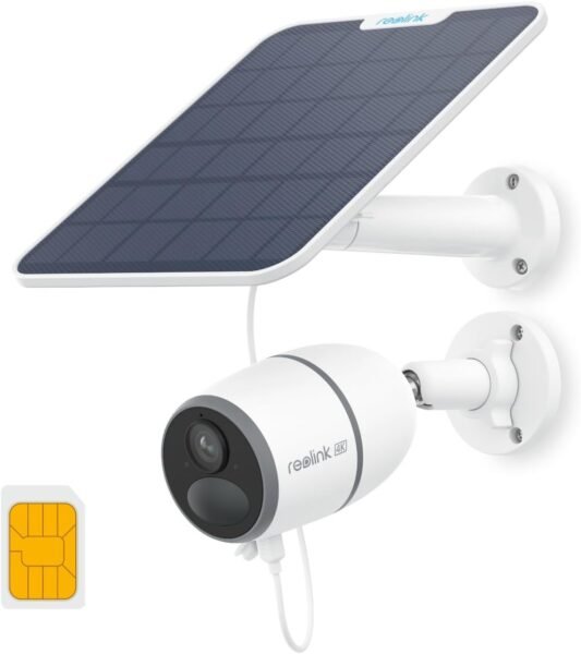 Reolink 4K 8MP Cámara Vigilancia WiFi Exterior Solar