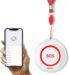 SINGCALL Tuya WiFi Smart SOS Botón de Alarma de Emergencia para discapacitados Buscapersonas System Botón de transmisor de Alarma para Pacientes(Sólo Red de 2,4 GHz), Usar con Tuya WiFi
