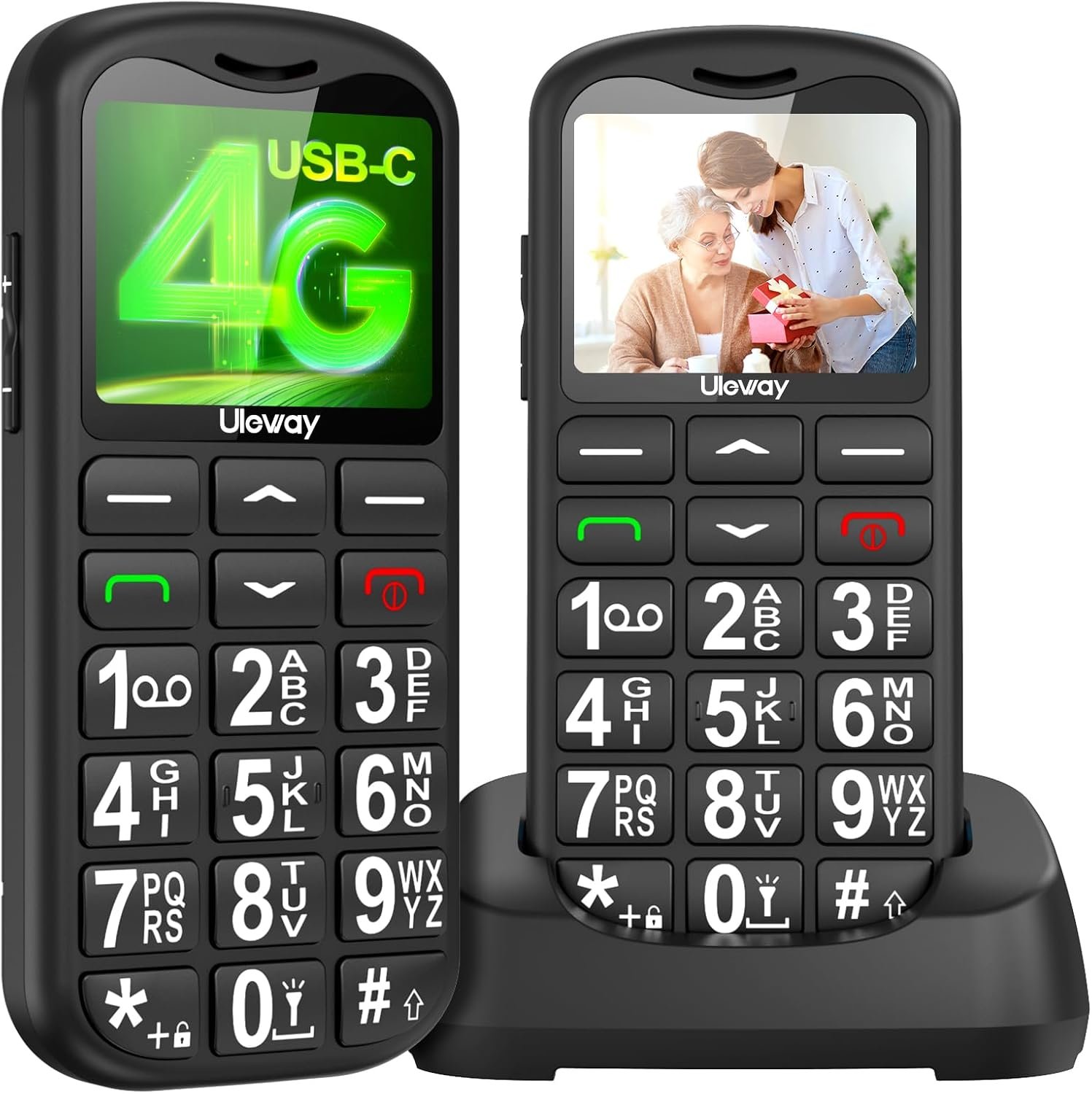 Teléfono móvil uleway 4G para personas mayores