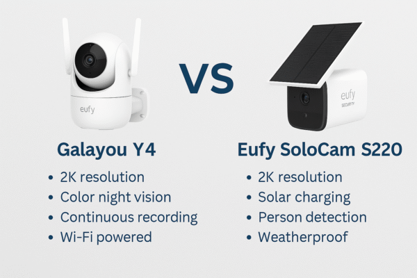 GALAYOU Y4 VS EUFY SOLOCAM S220