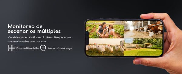4 areas de monitores simultaneo para ver a la vez en la cooau 4g lte