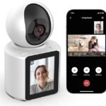 cámara de vigilancia con pantalla