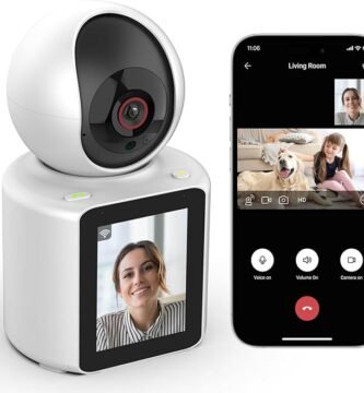 cámara de vigilancia con pantalla