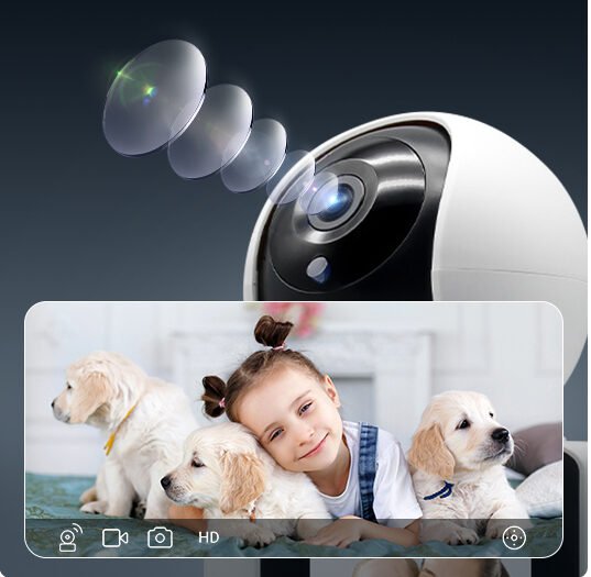 visión nocturna de la shiwojia camara wifi interior 1080