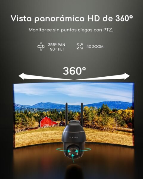 cooau 4g lte vista panoramica hd 360 grados