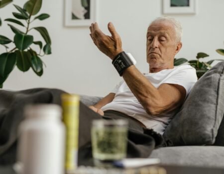 mayores con problemas de salud monitoreandose